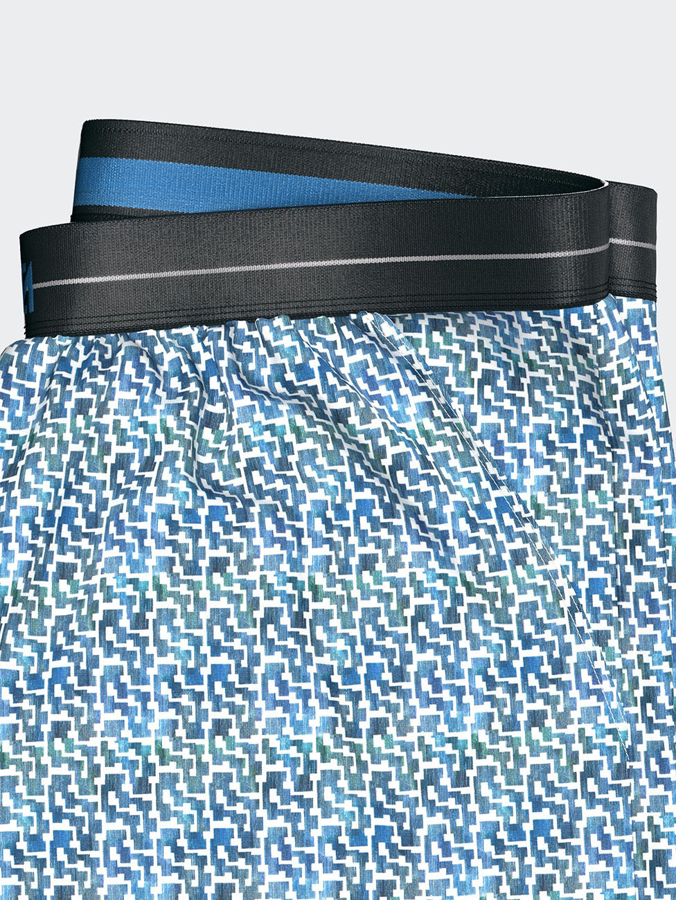 Impetus Blue Cotton Men's Short Pyjama
