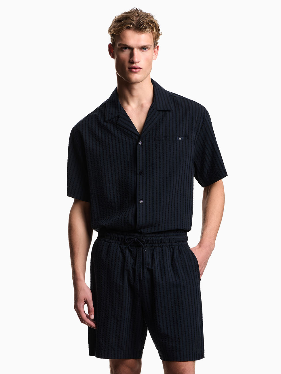 Emporio Armani Lyocell Blend Bermuda Shorts