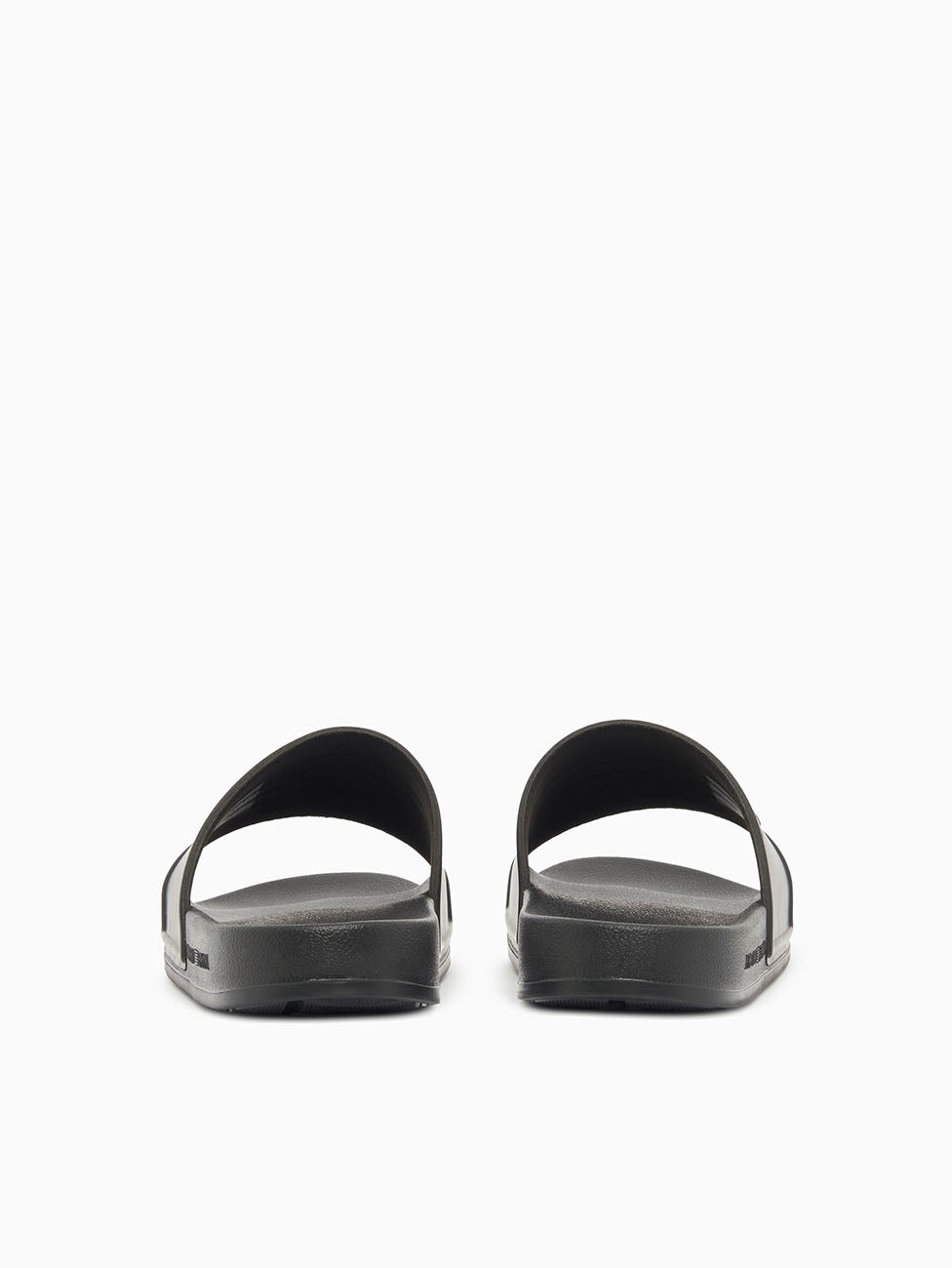 Emporio Armani Black & White Oversized Eagle Slippers