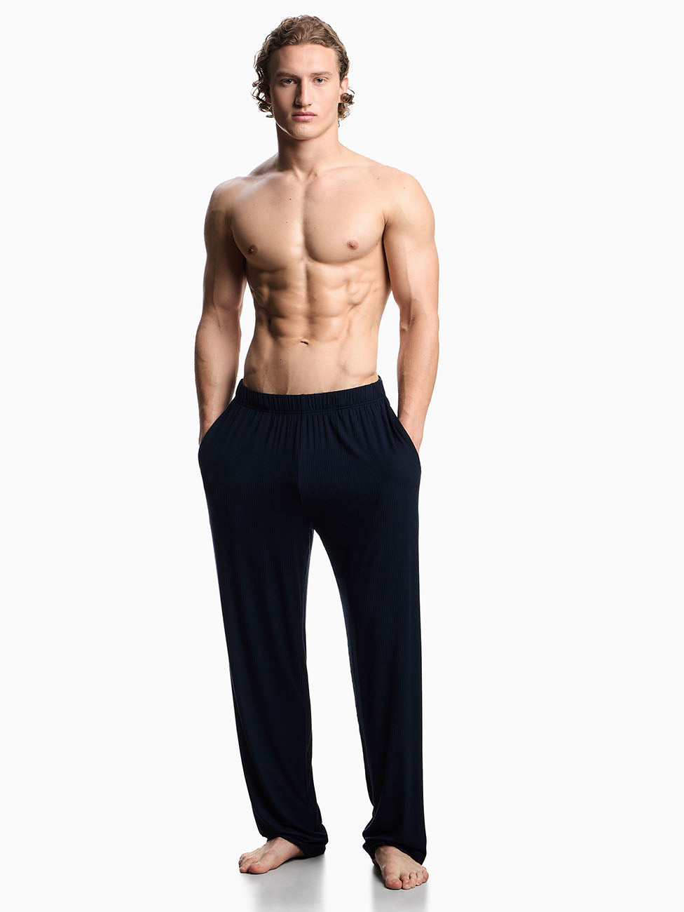 Emporio Armani Ribbed Jersey Loungewear Trousers