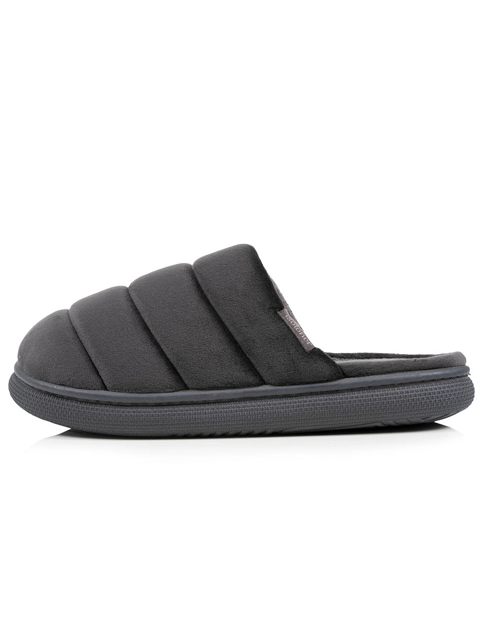 Isotoner BLOUP Comfort Grey Velours Men Slippers