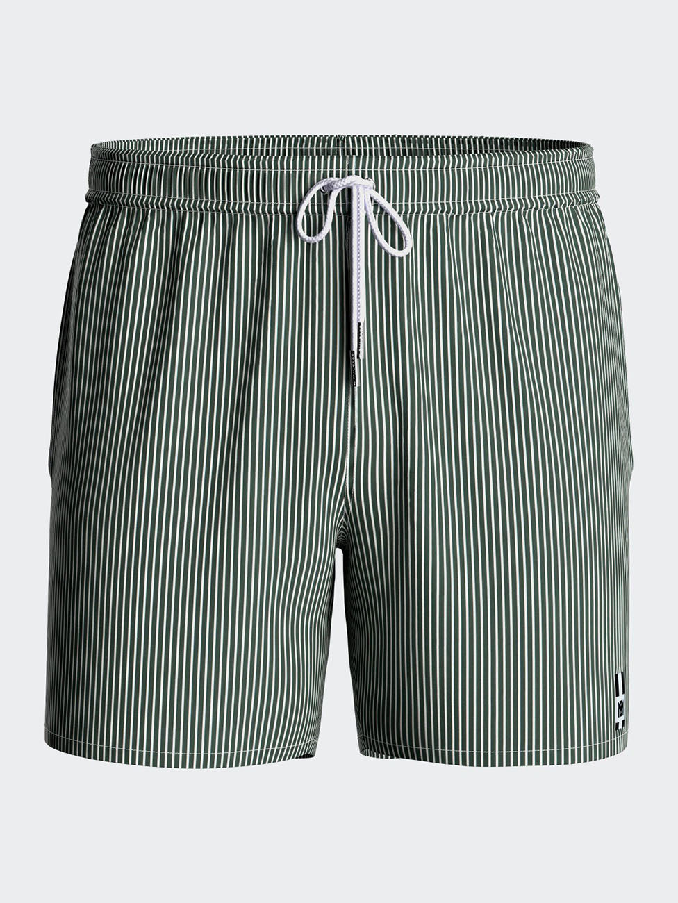 Impetus Green Striped Swim Shorts
