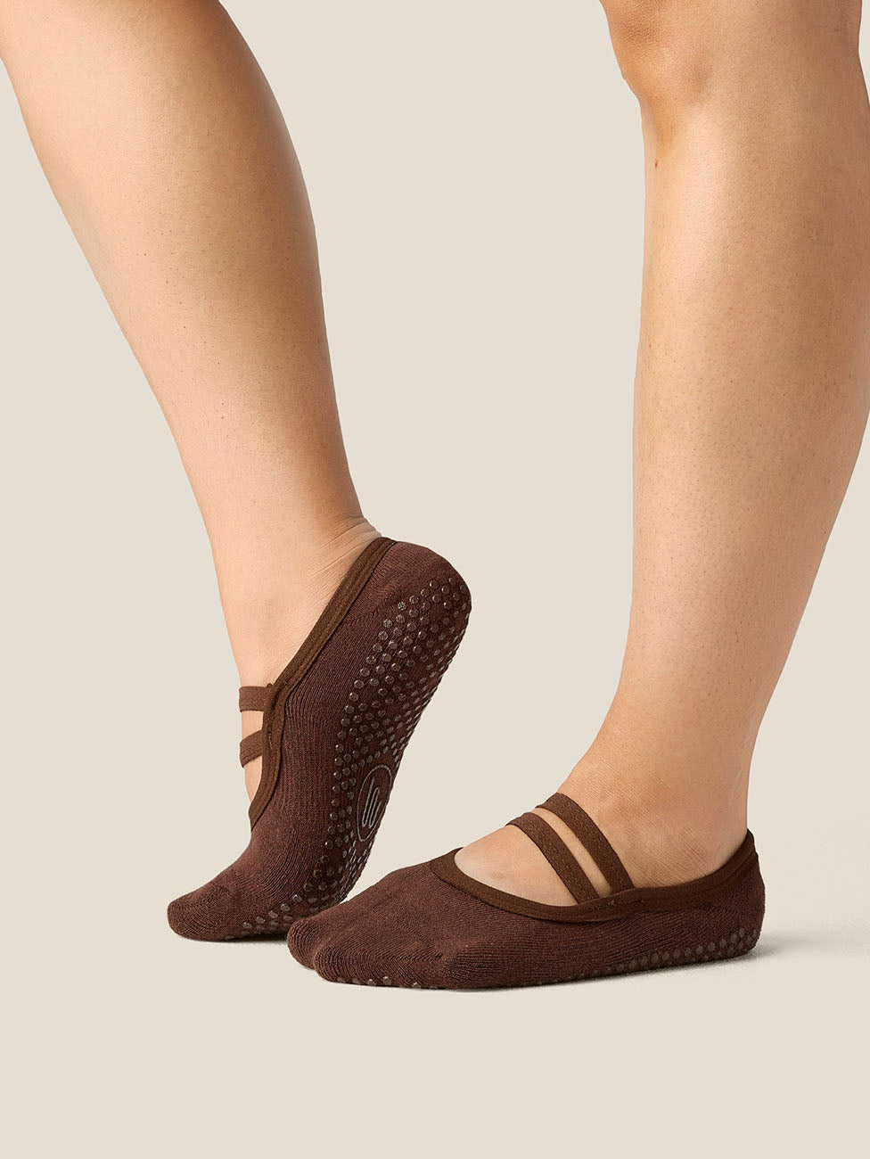 MoveActive Espresso Ballet Grip Socks