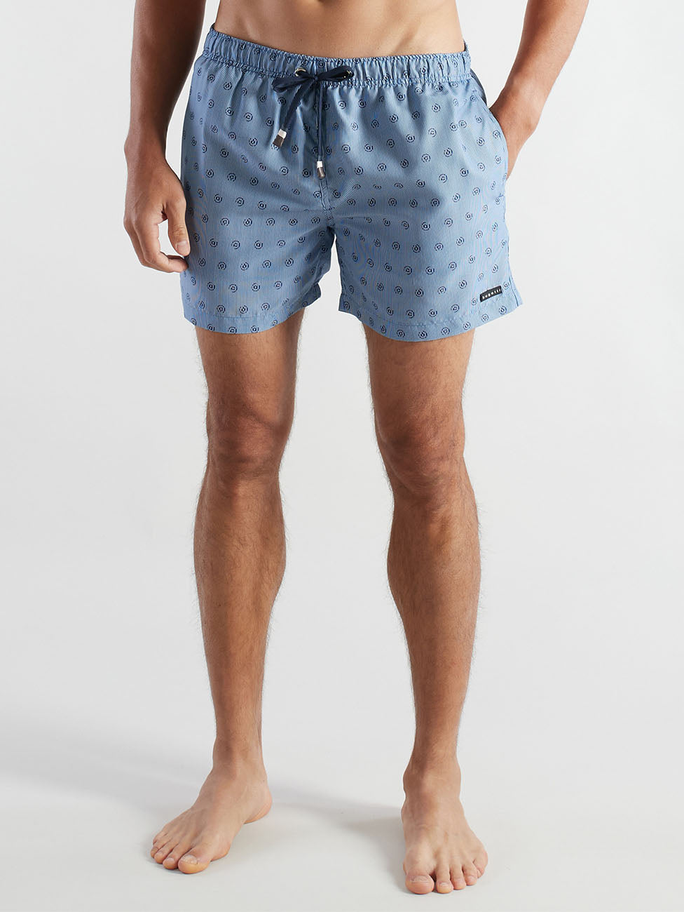Bugatti Blue Striped Swim Shorts