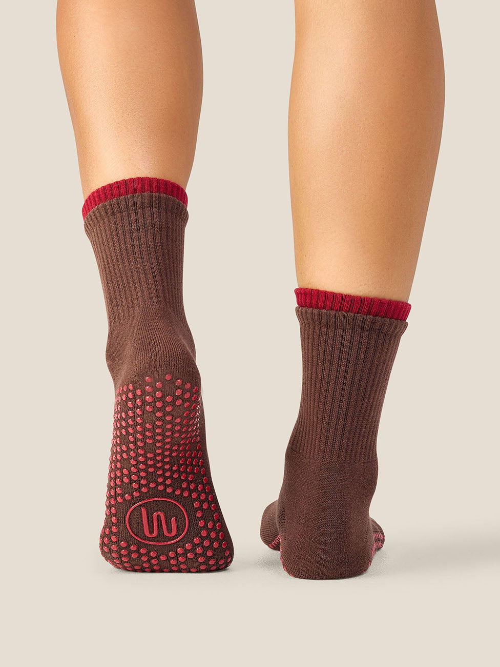 MoveActive Layer Espresso  Crew Grip Socks