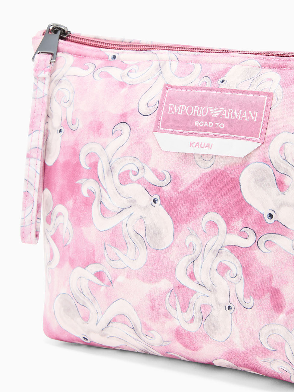 Emporio Armani Sea Animals Print Beach Pouch