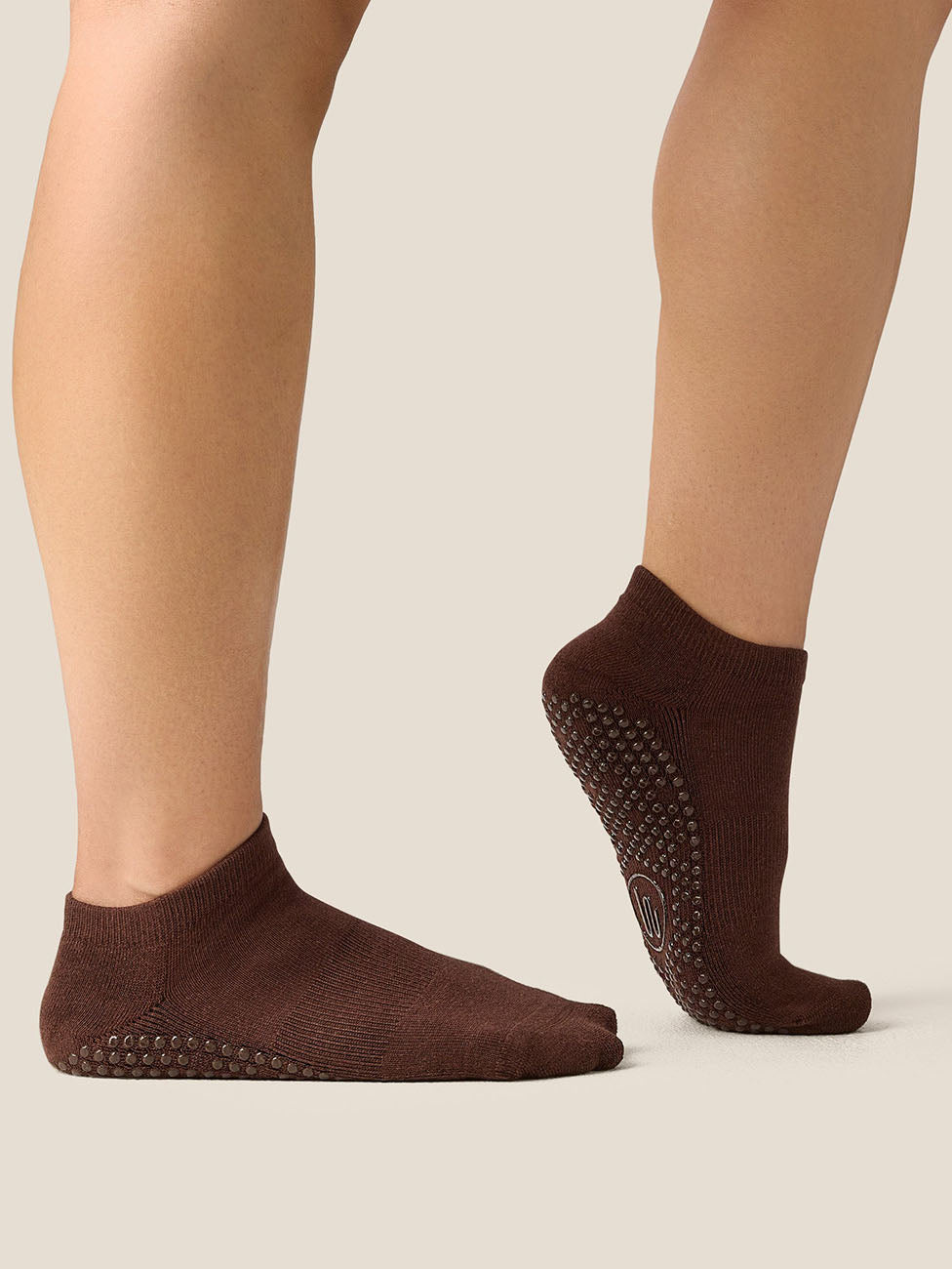 MoveActive Espresso  Low Rise Grip Socks
