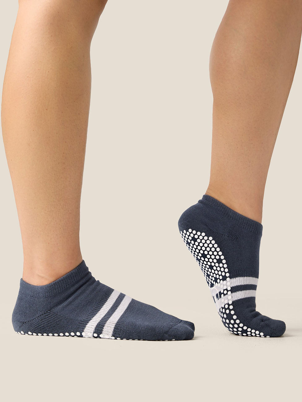 MoveActive French Navy  Low Rise Grip Socks
