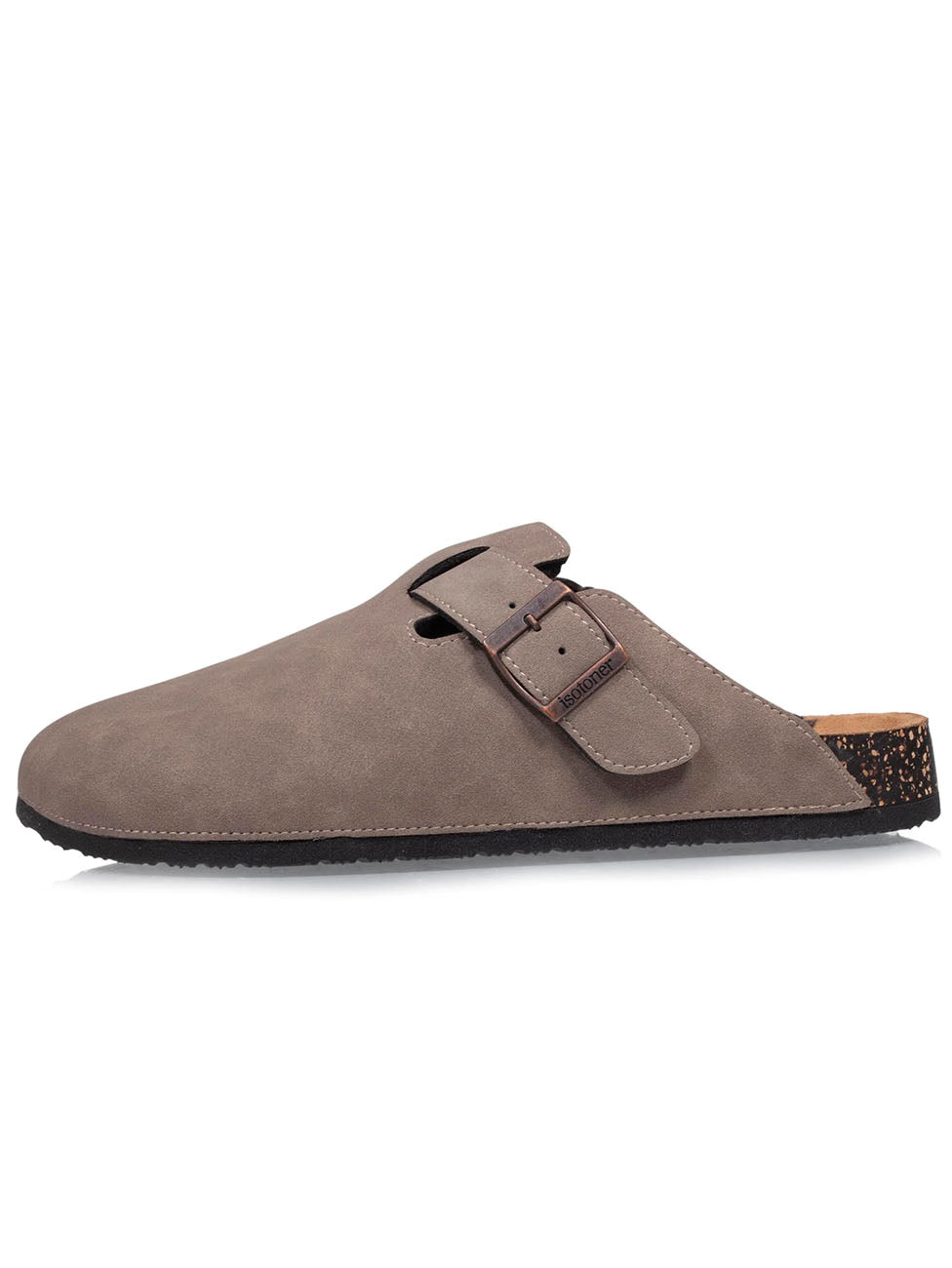 Isotoner Light Taupe Men's Lined Clogs