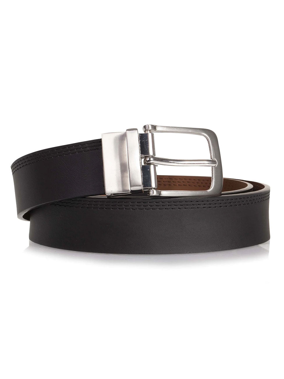 Isotoner Black/Brown Men's Reversible Belt