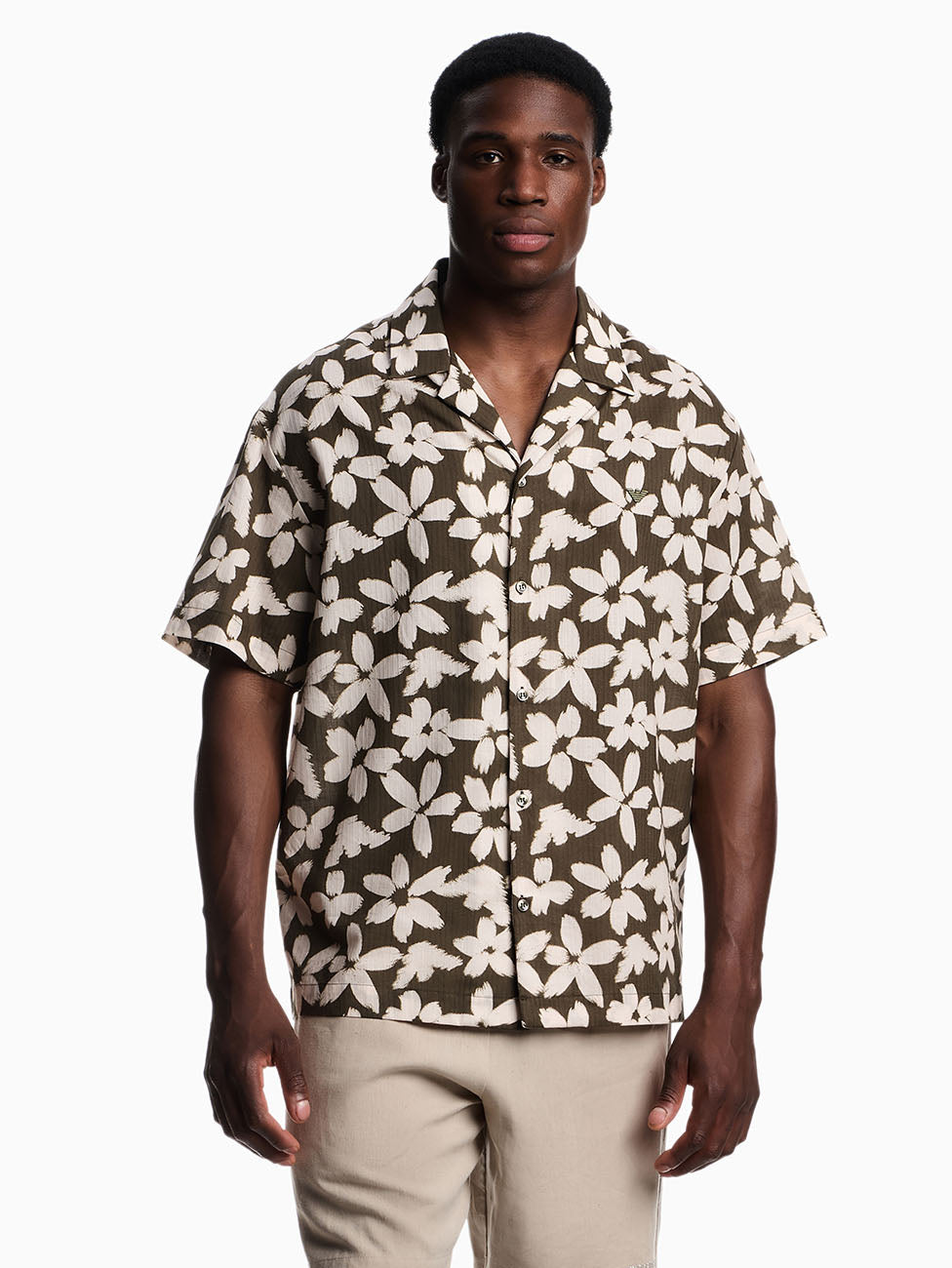 Emporio Armani Flower & Eagle Shirt
