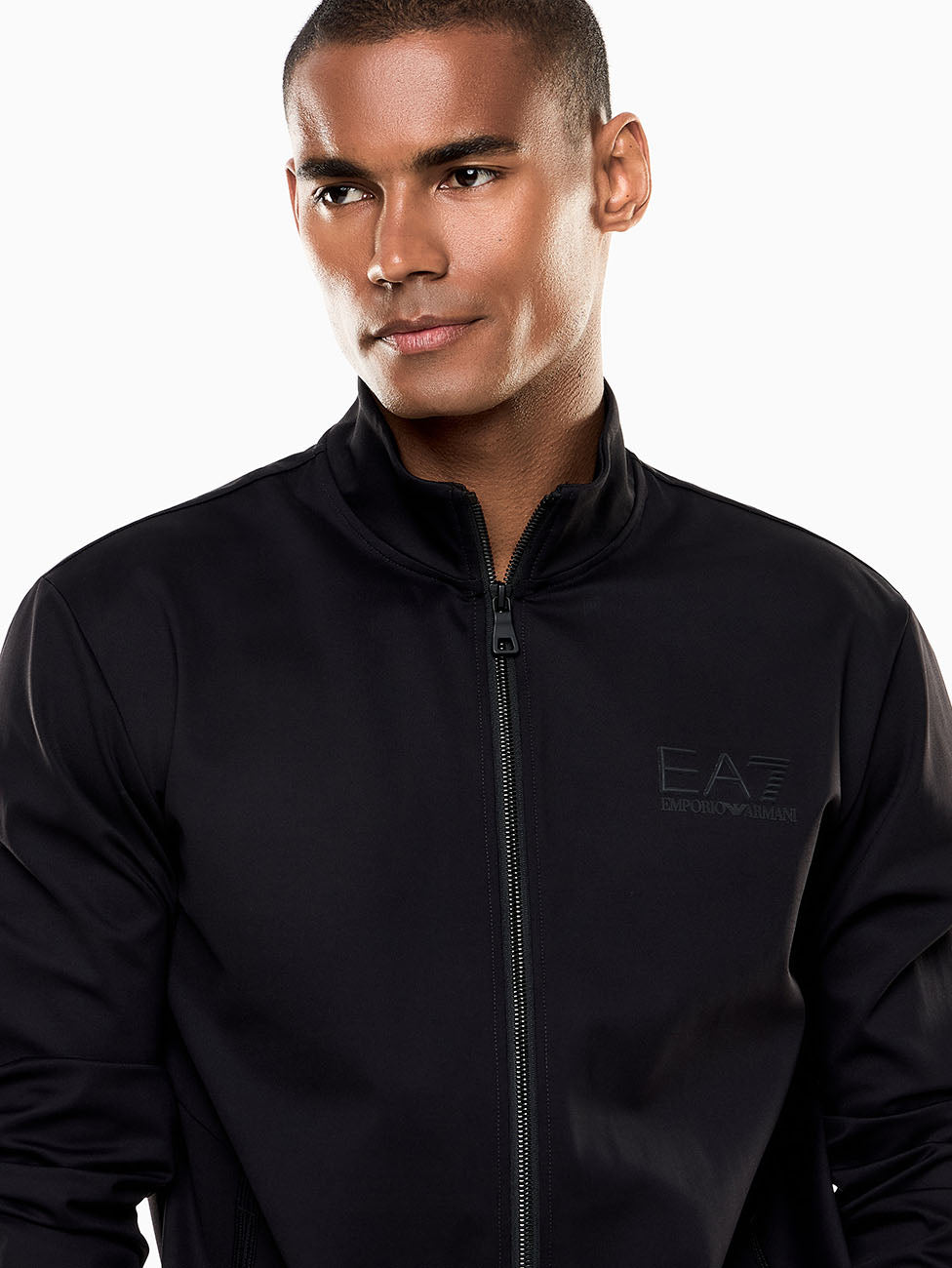 EA7 Technical Fabric Zip-up Sweatshirt