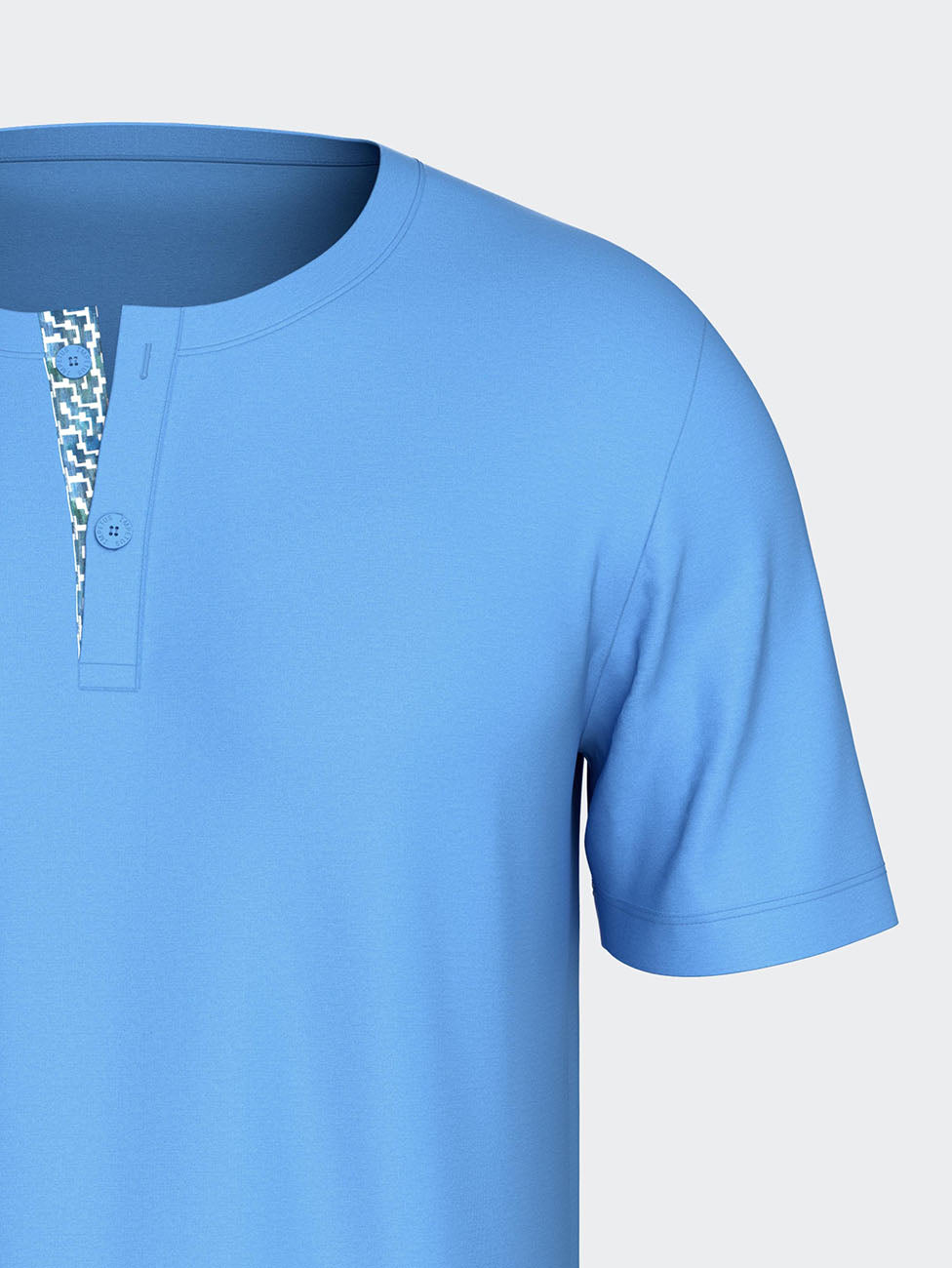 Impetus Blue Cotton Men's Short Pyjama