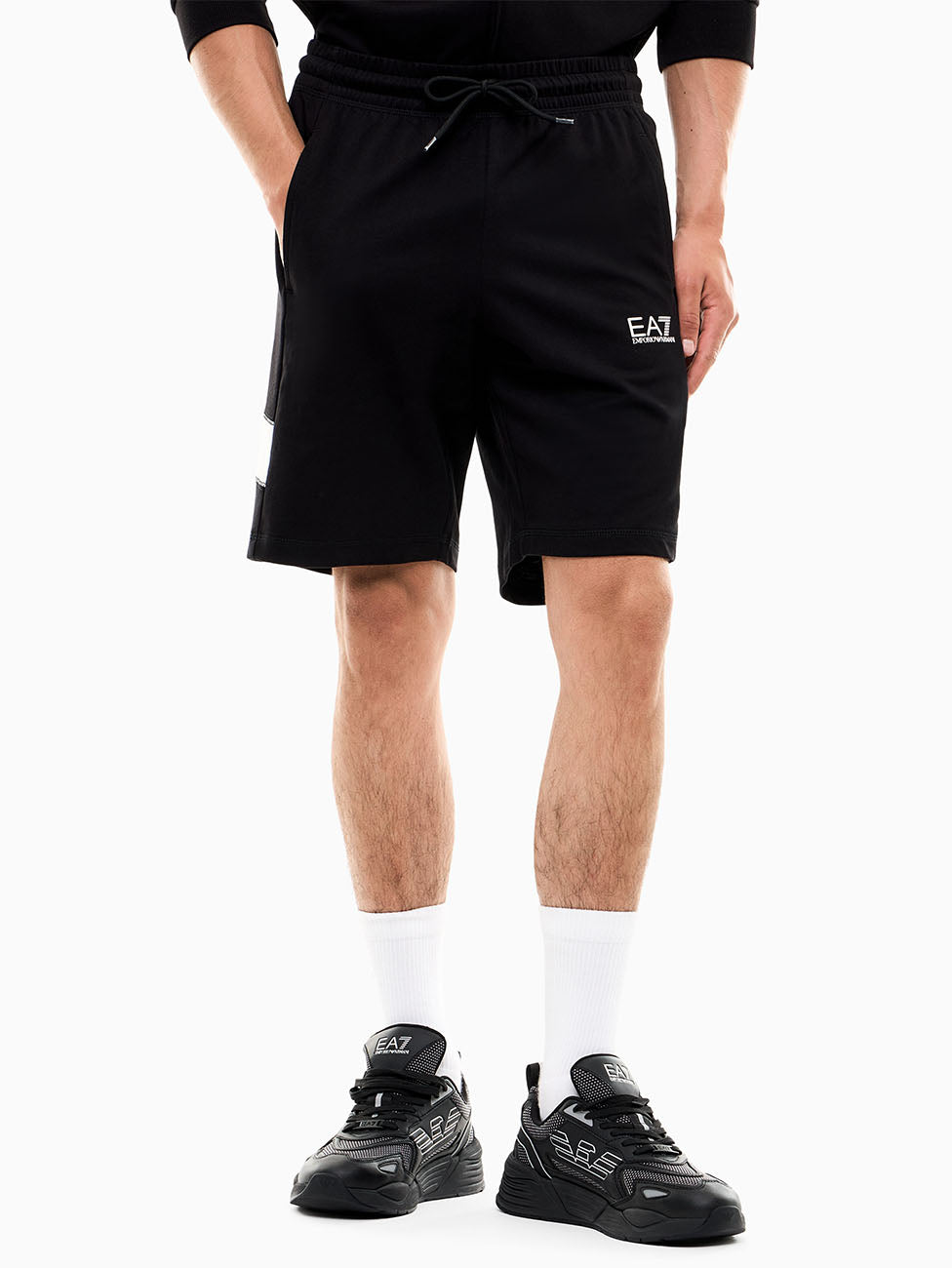 EA7 Core Identity cotton Bermuda Shorts
