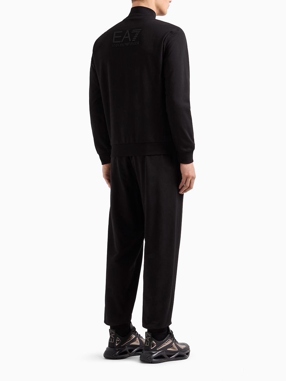 EA7 Visibility Cotton Full-Zip Tracksuit