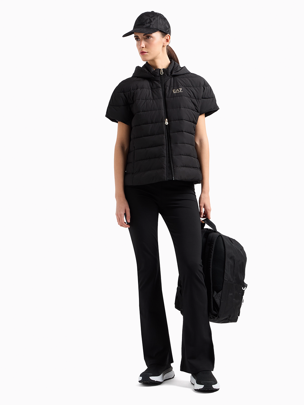 EA7 Core Lady Stretch Cotton Jersey Leggings