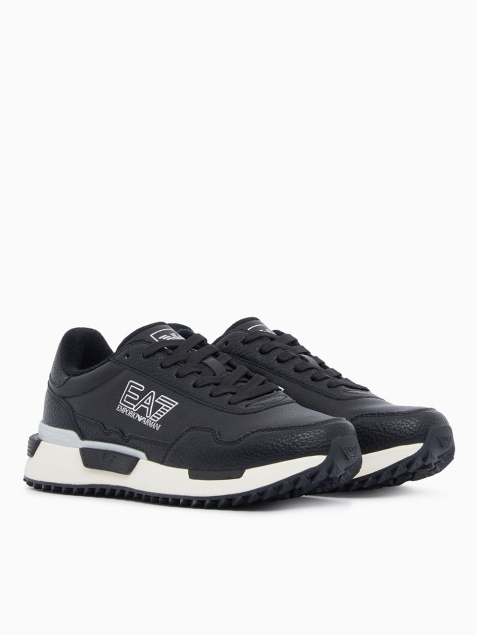 EA7 Black Vintage Running Sneakers
