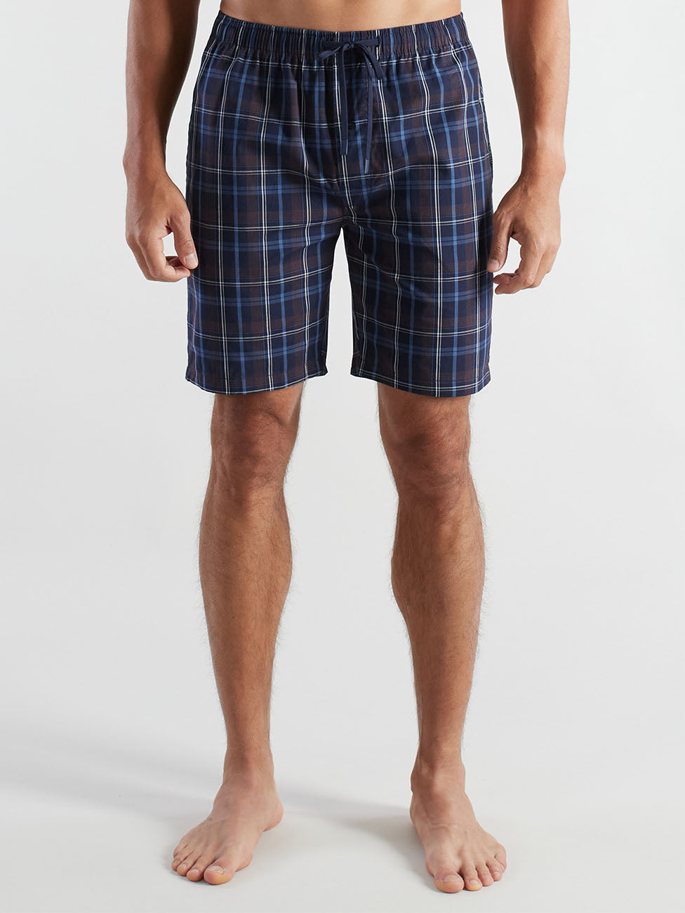 Bugatti Navy Check Lounge Bermuda Shorts