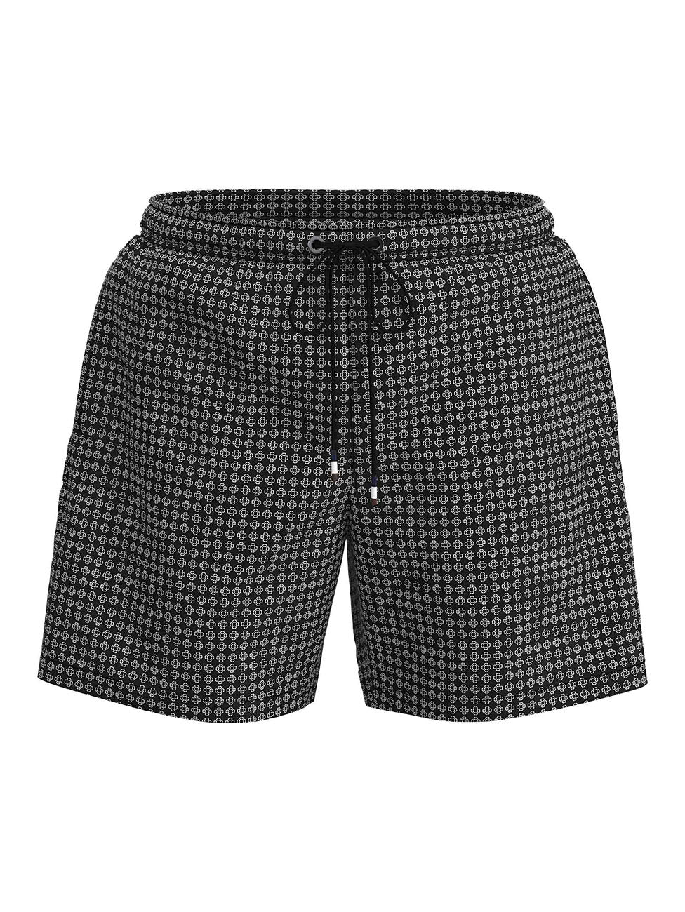 Bugatti Black Printed Swim Shorts