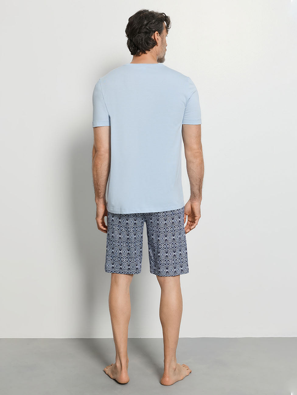Hanro Night & Day Heritage Tiles Short Pyjama