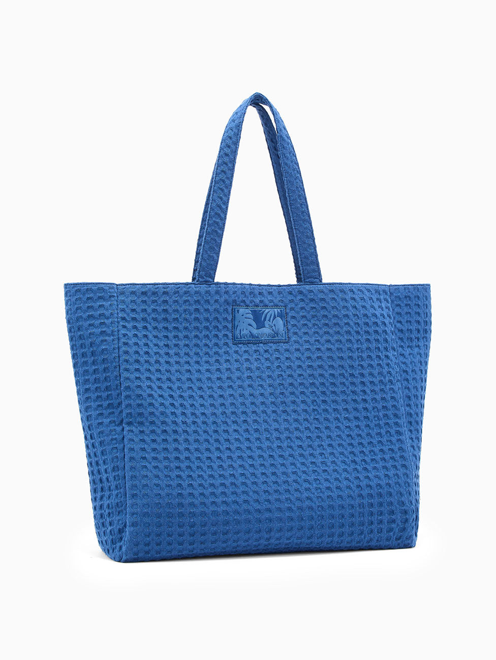 Emporio Armani Waffle Fabric Shopping Bag
