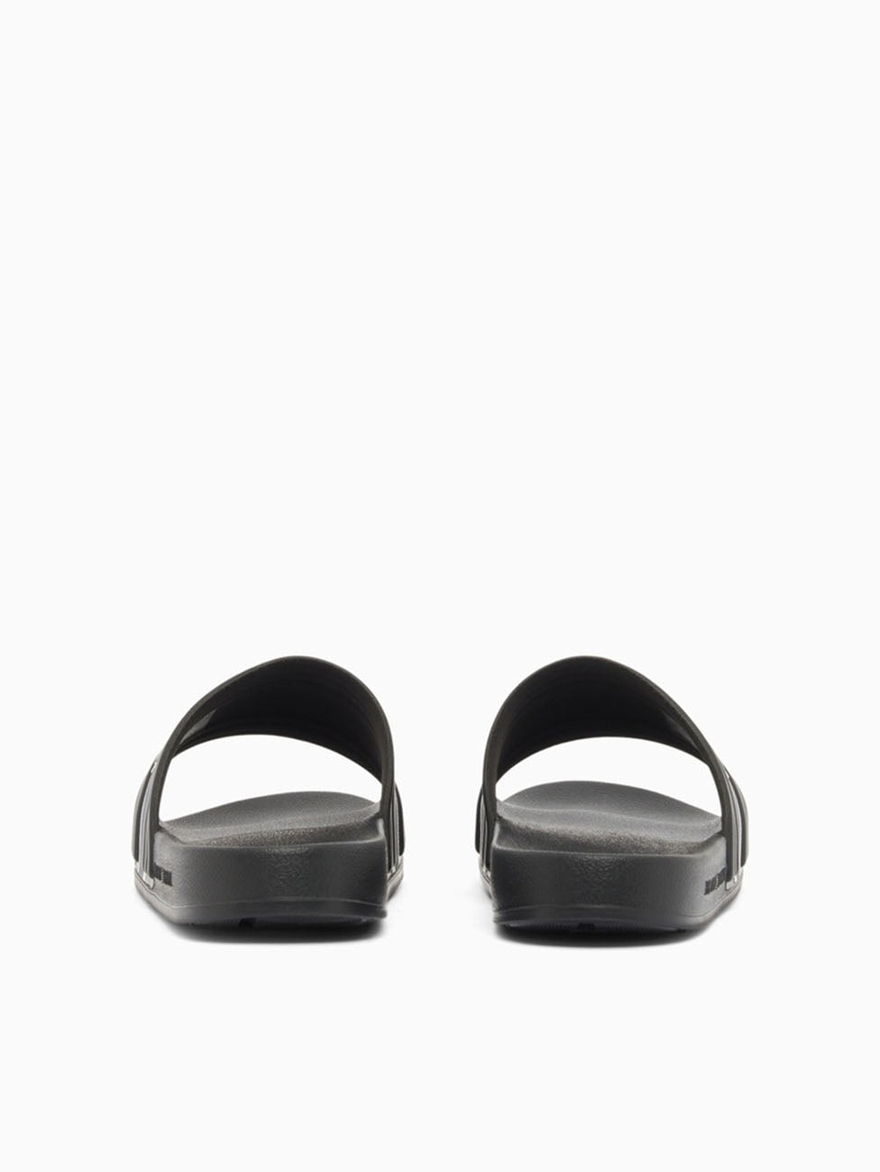 Emporio Armani Black & White Logo Tape Slippers