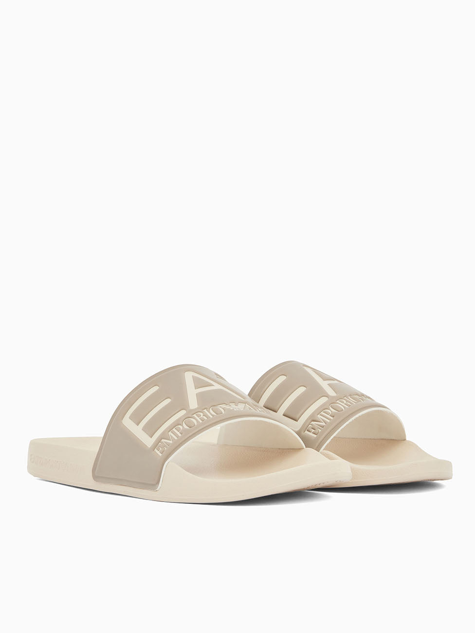 EA7 Beige Unisex Slippers