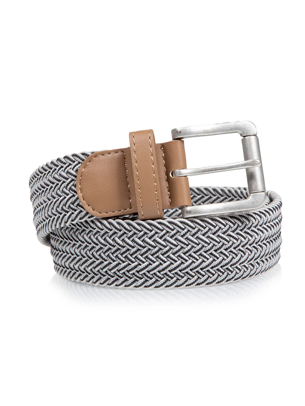 Isotoner Men's Braided Fabric Belt