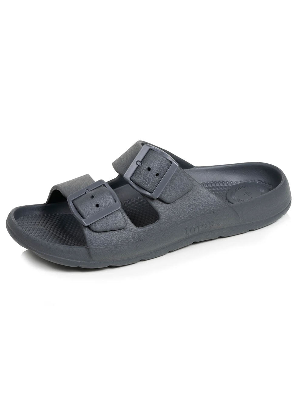 Isotoner Grey Adjustable Men's Slide Mules