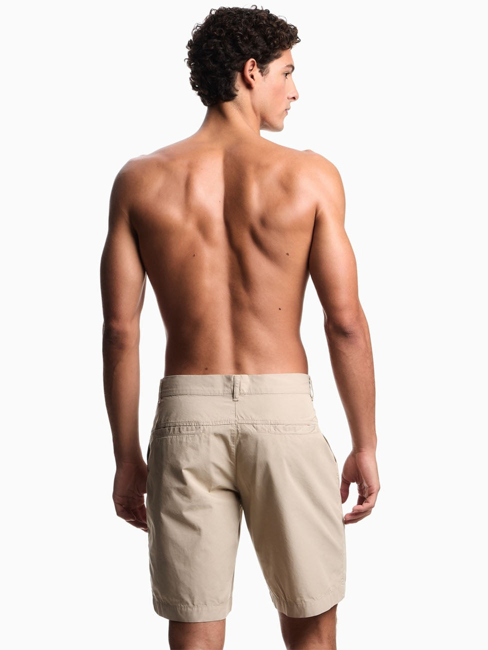 Emporio Armani Satin Label Cotton Shorts