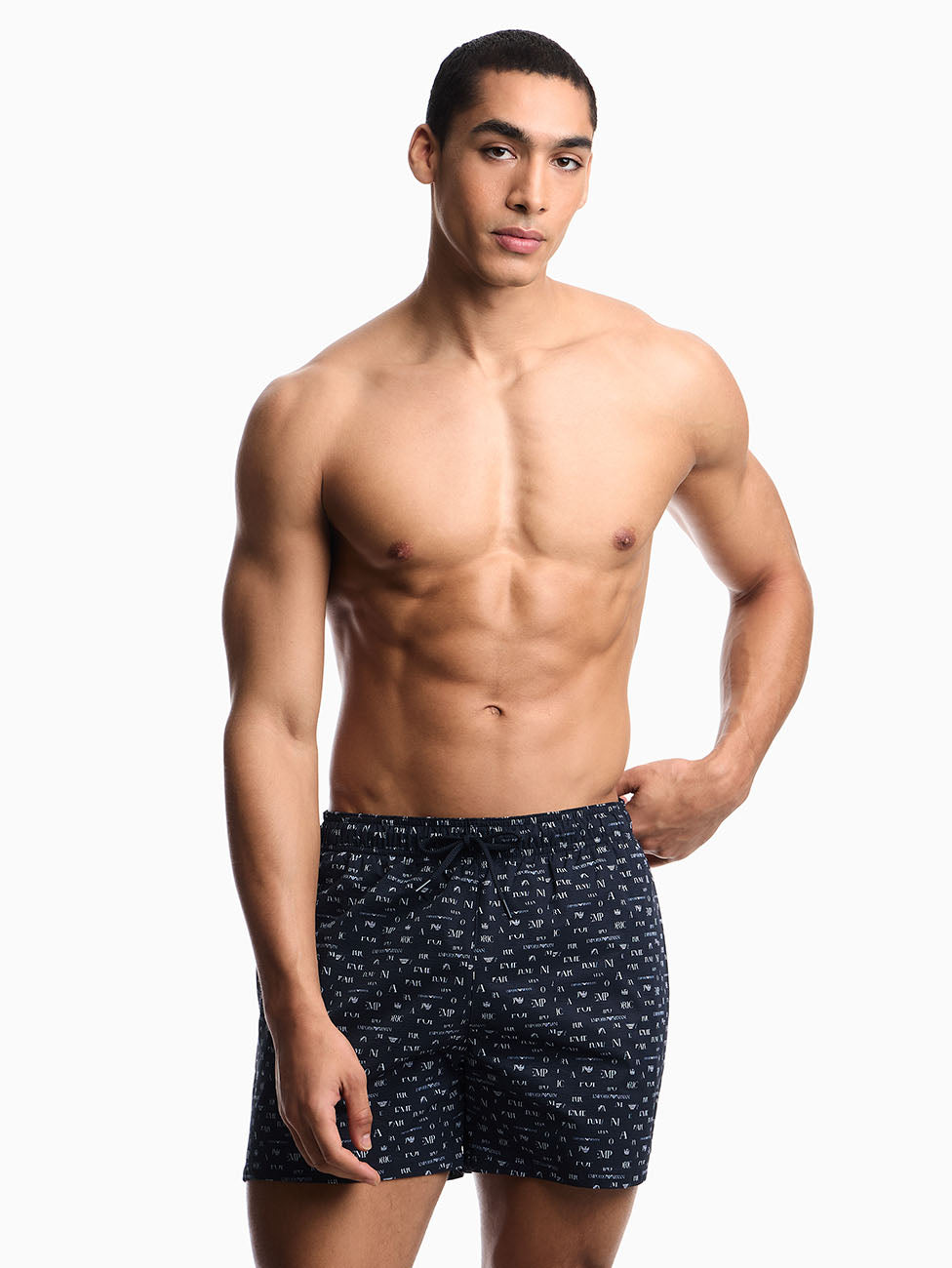 Emporio Armani Small Logo Designs Beach Shorts