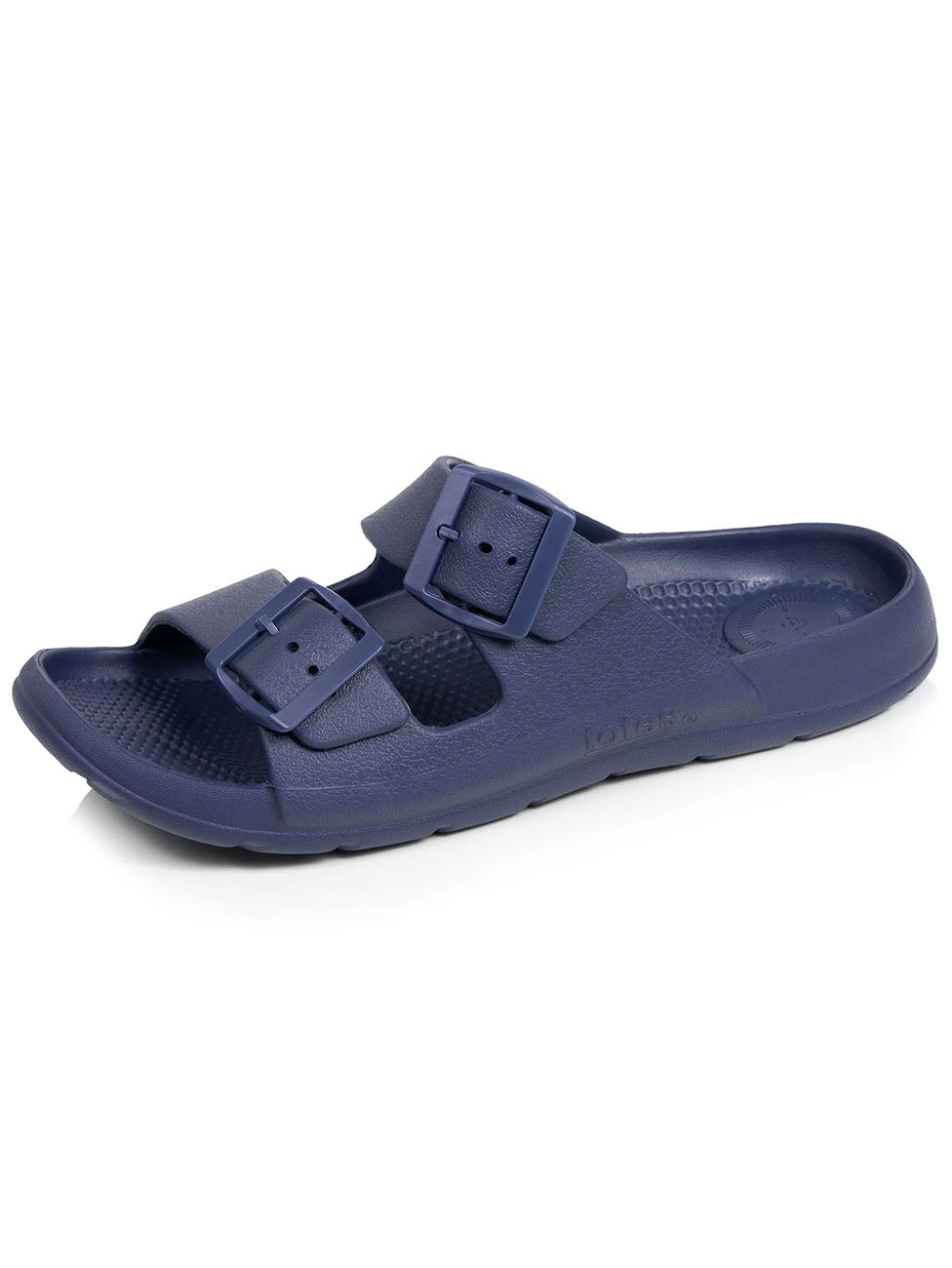 Isotoner Navy Adjustable Men's Slide Mules