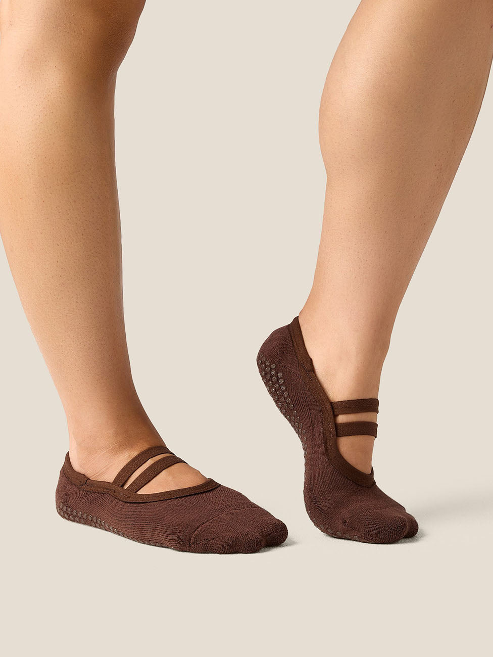 MoveActive Espresso Ballet Grip Socks