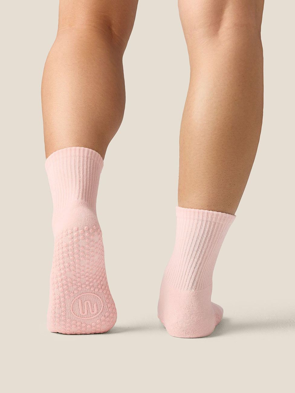 MoveActive Sweet Pink  Crew Grip Socks