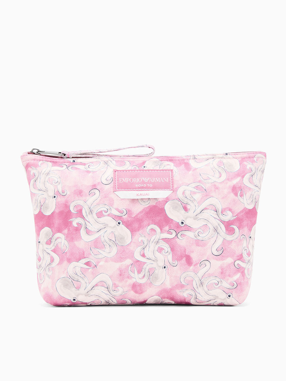 Emporio Armani Sea Animals Print Beach Pouch