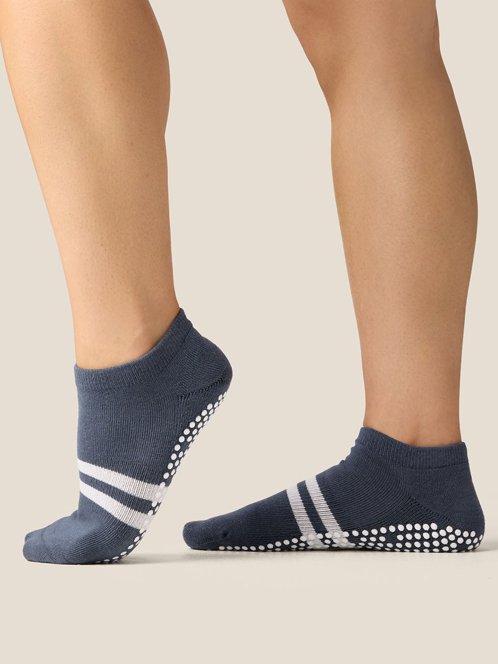 MoveActive French Navy  Low Rise Grip Socks