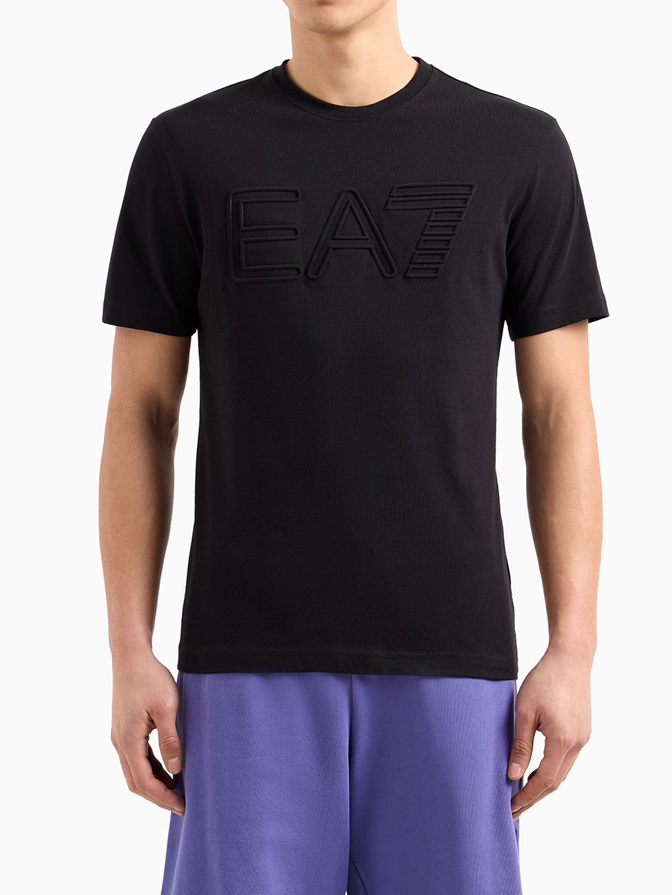 EA7 Logo Series Organic Cotton Jersey T-Shirts