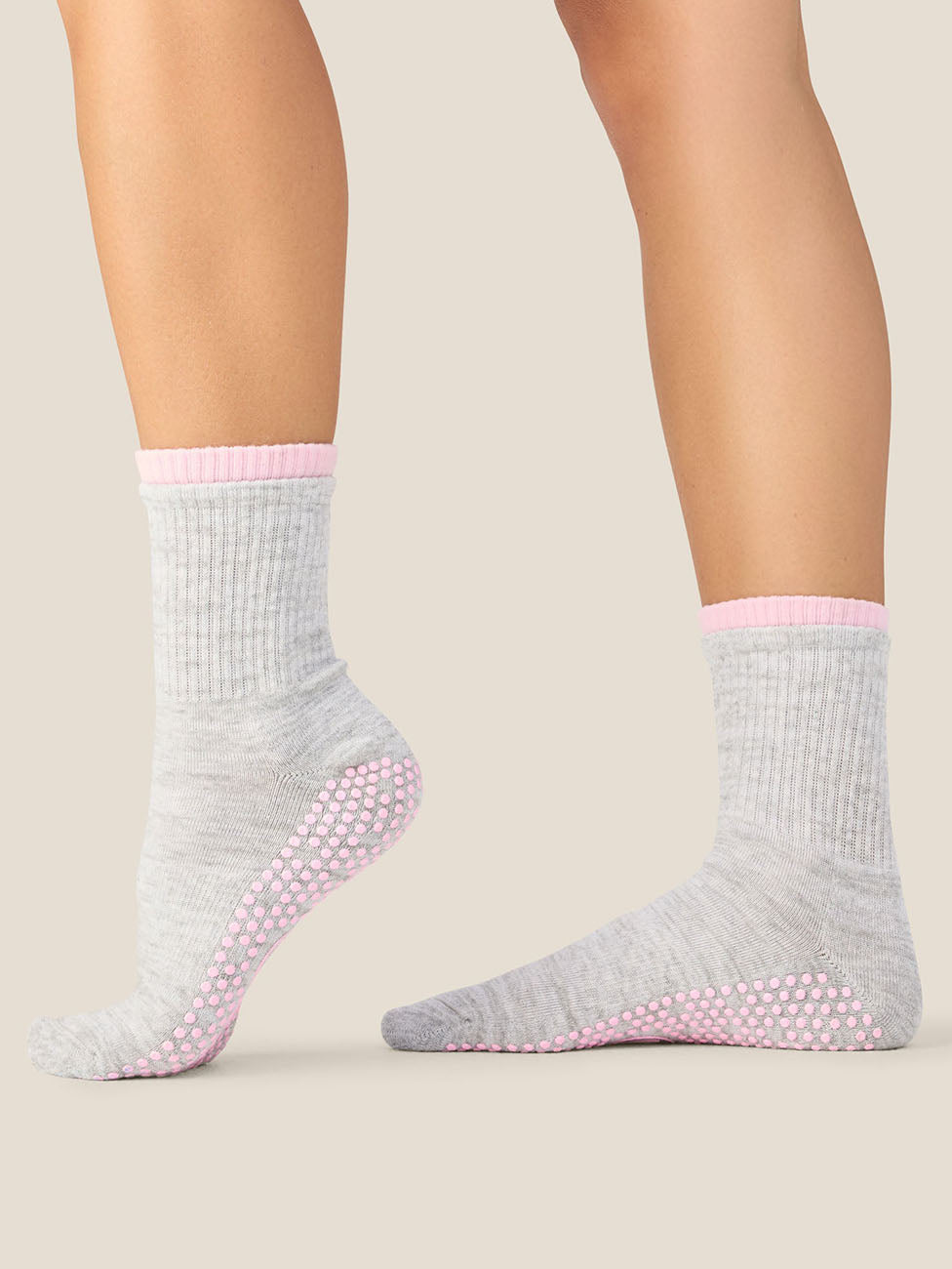 MoveActive Layer Grey  Crew Grip Socks