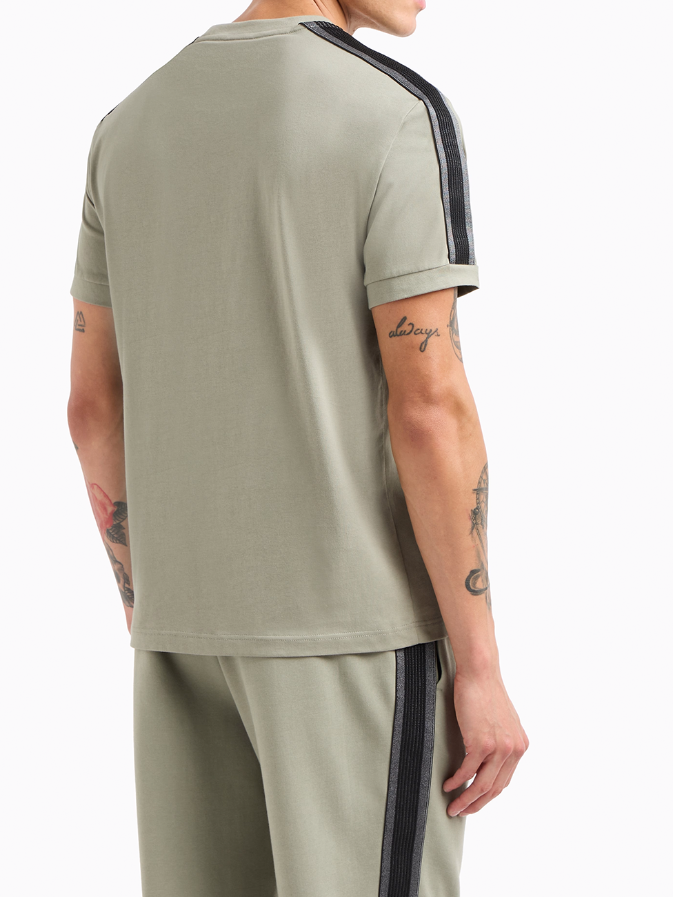 EA7 Logo Series Cotton-Jersey T-Shirt
