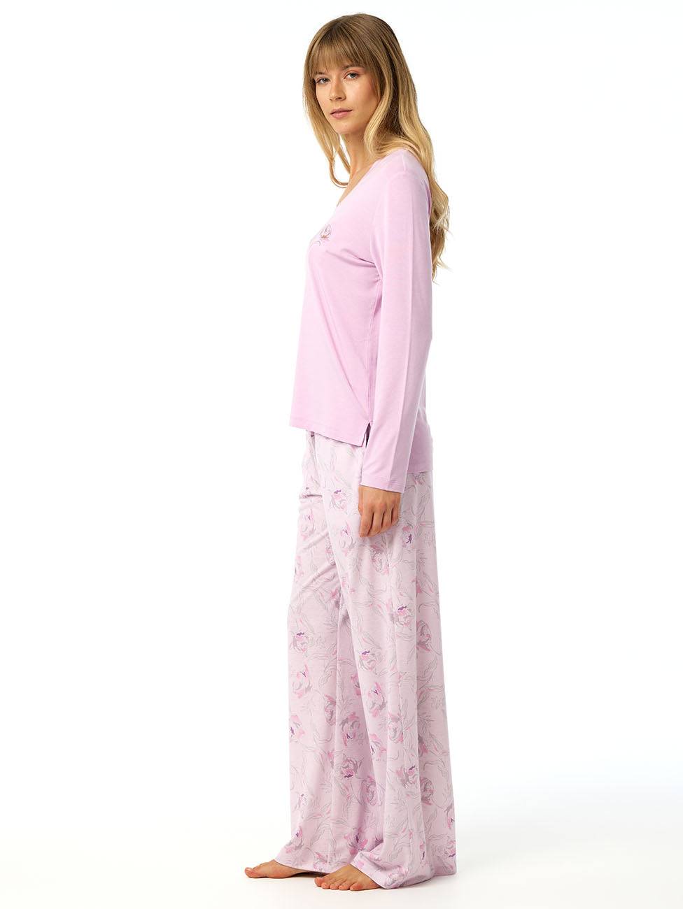 Blackspade Misty Pink Women's Long Pyjama Set