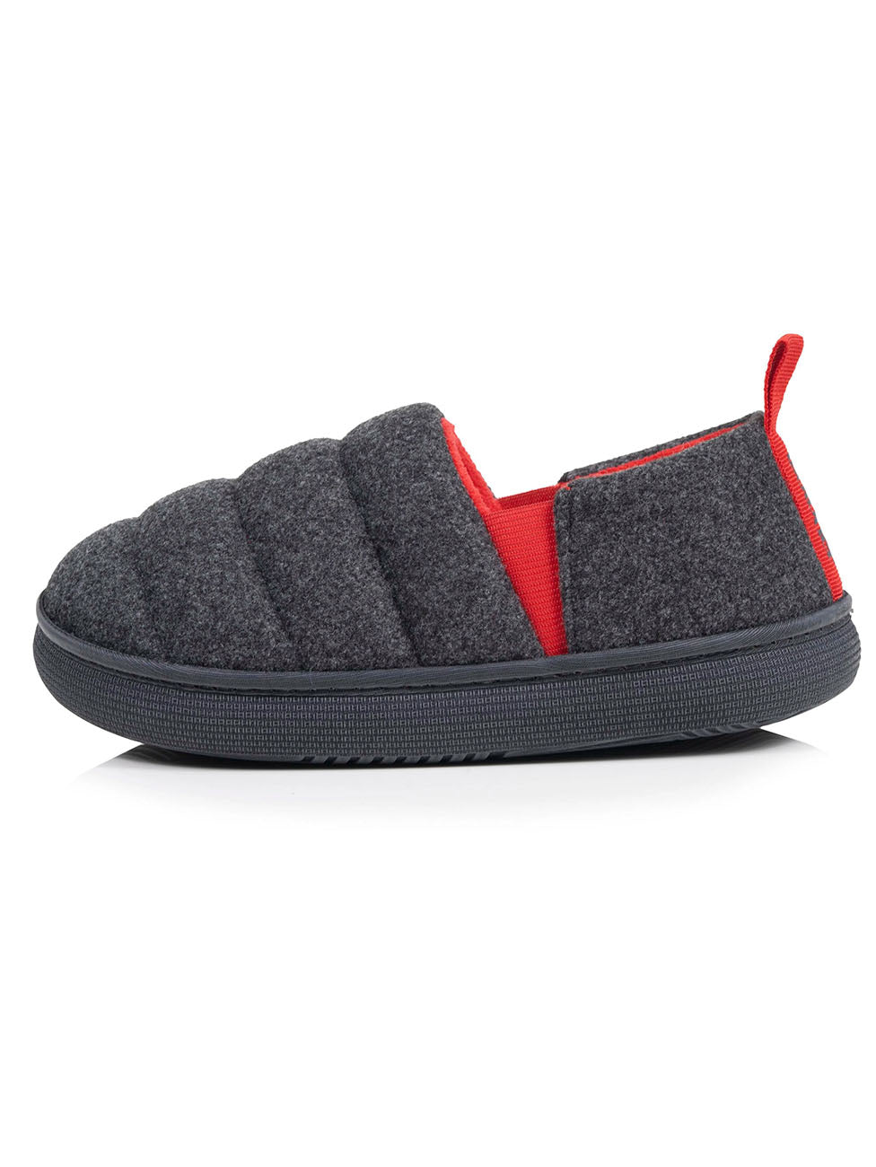 Isotoner Marl Grey Boys Junior BLOUP Slippers