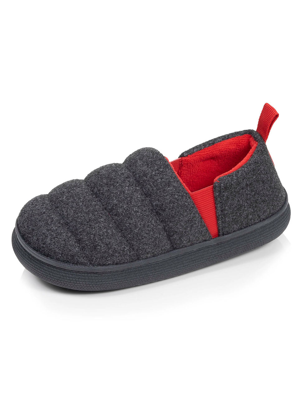 Isotoner Marl Grey Boys Junior BLOUP Slippers