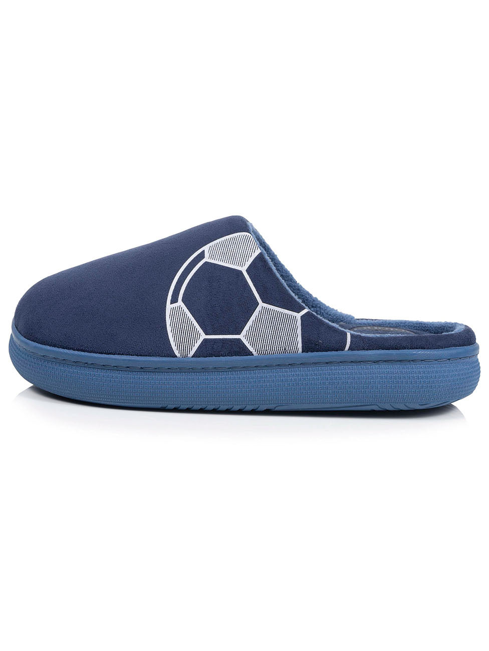 Isotoner Navy Boys Junior BLOUP Mule Slippers