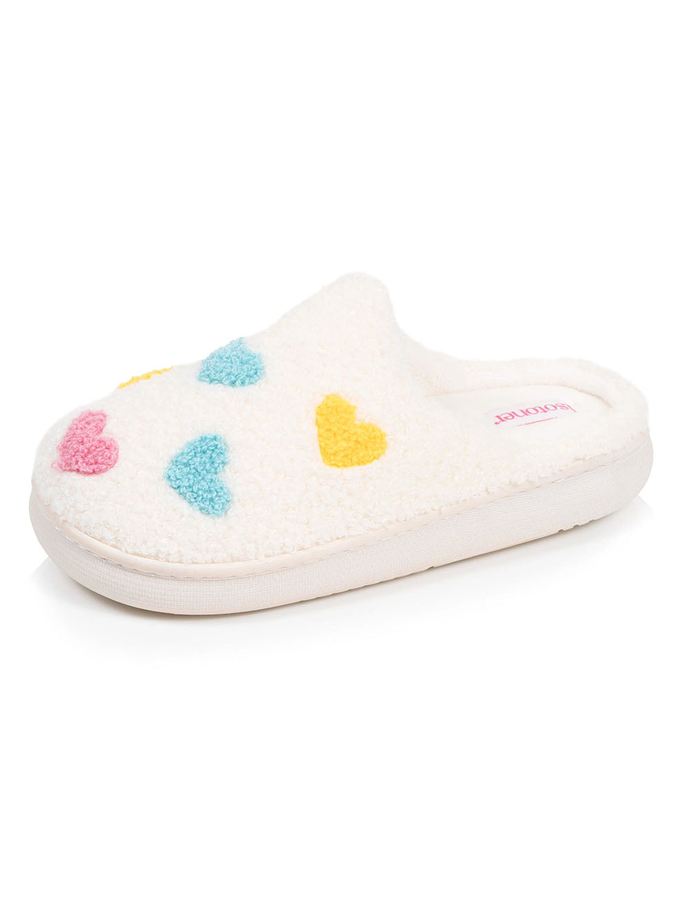 Isotoner Ivory Girls Junior BLOUP Mule Slippers