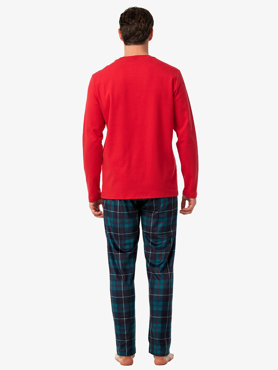 Blackspade True Red Men's Fleece Pyjama Set