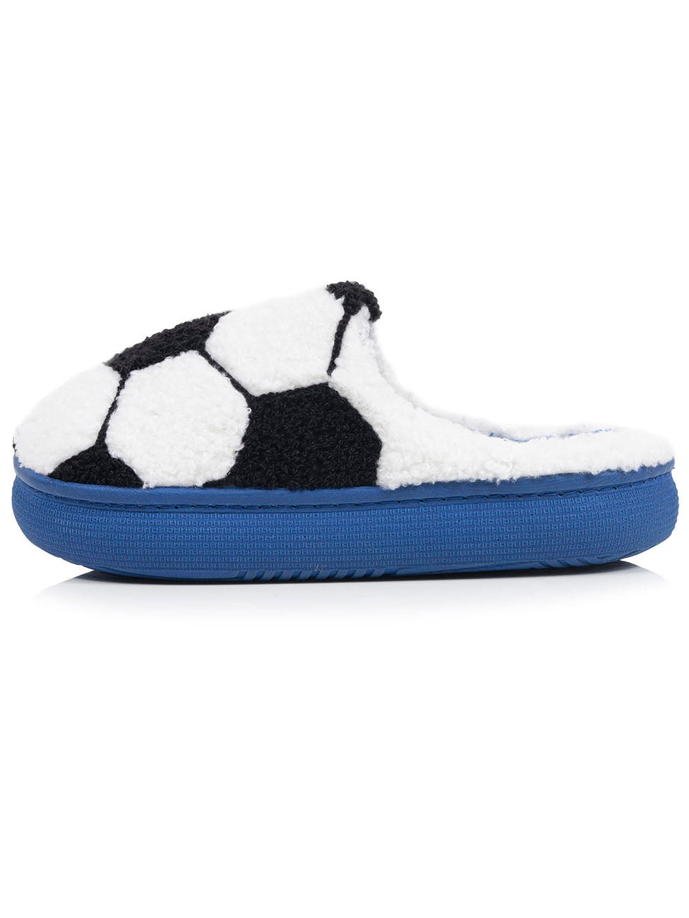 Isotoner Blue Boys BLOUP Boucle Mule Slippers