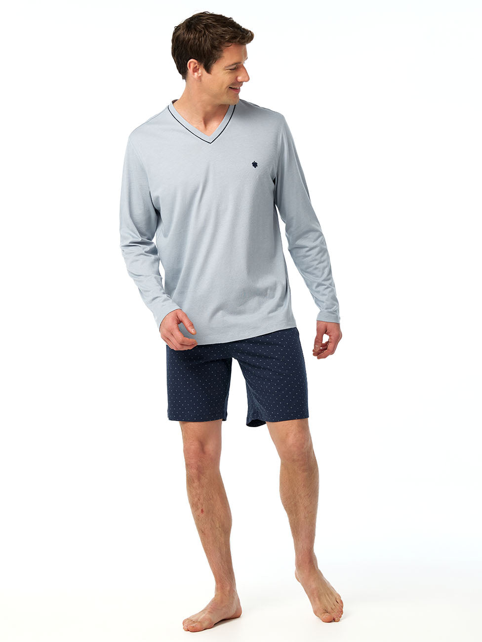 Blackspade Ice Grey Men's Pyjama Set (3 Pieces)