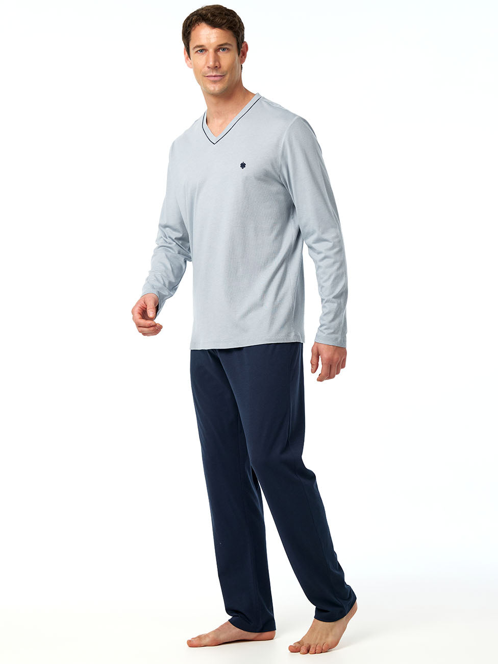 Blackspade Ice Grey Men's Pyjama Set (3 Pieces)