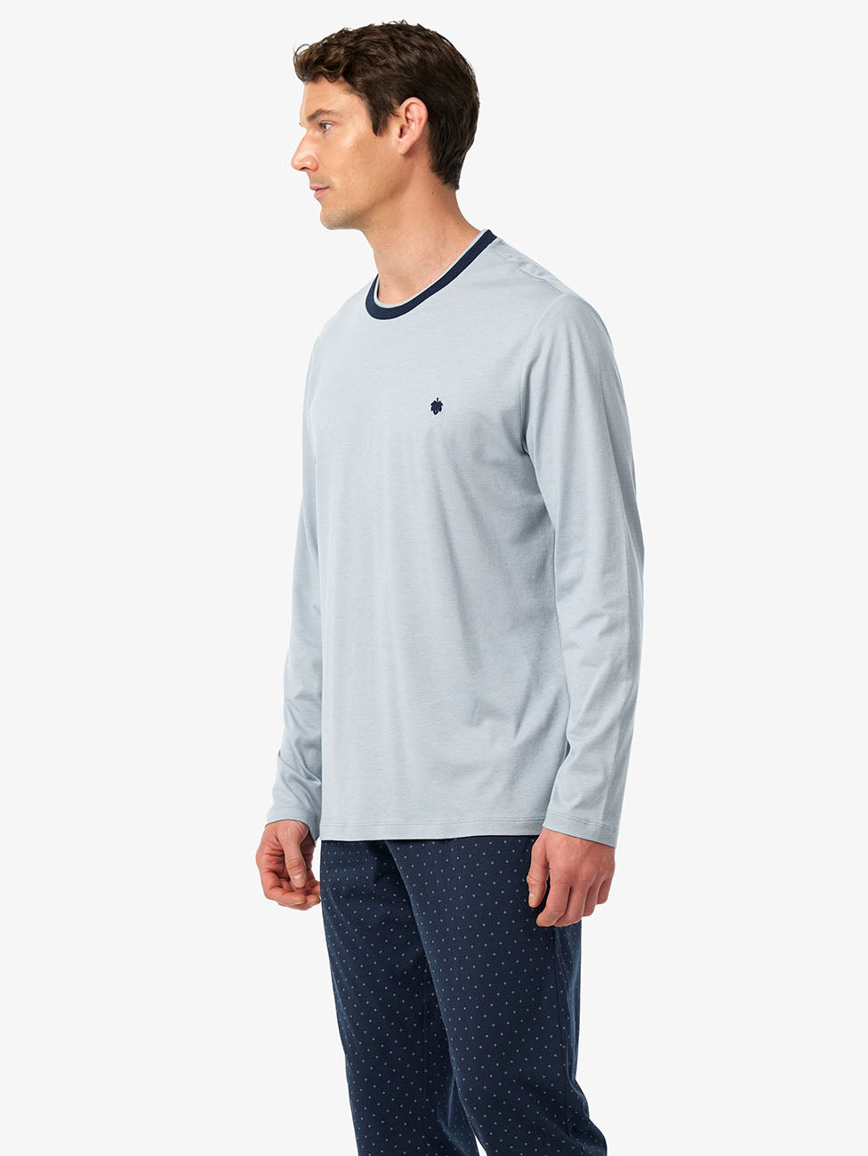 Blackspade Ice Grey Men's Long Pyjama Set