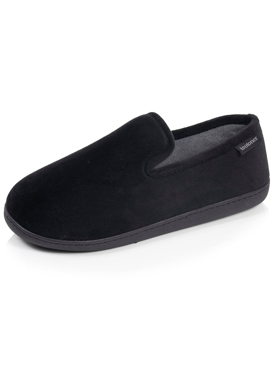 Isotoner Black Men's Charentaise Slippers
